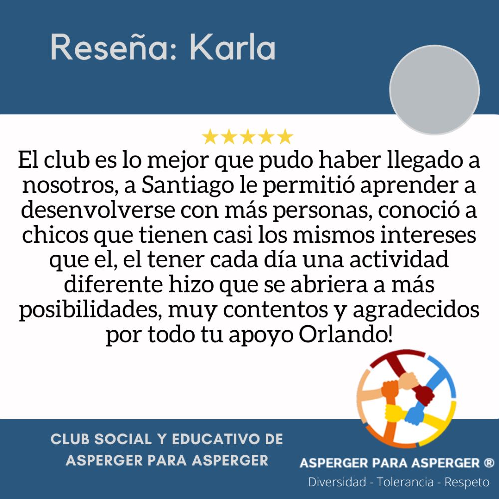 Reseña Club Social y Educativo Virtual Asperger para Asperger